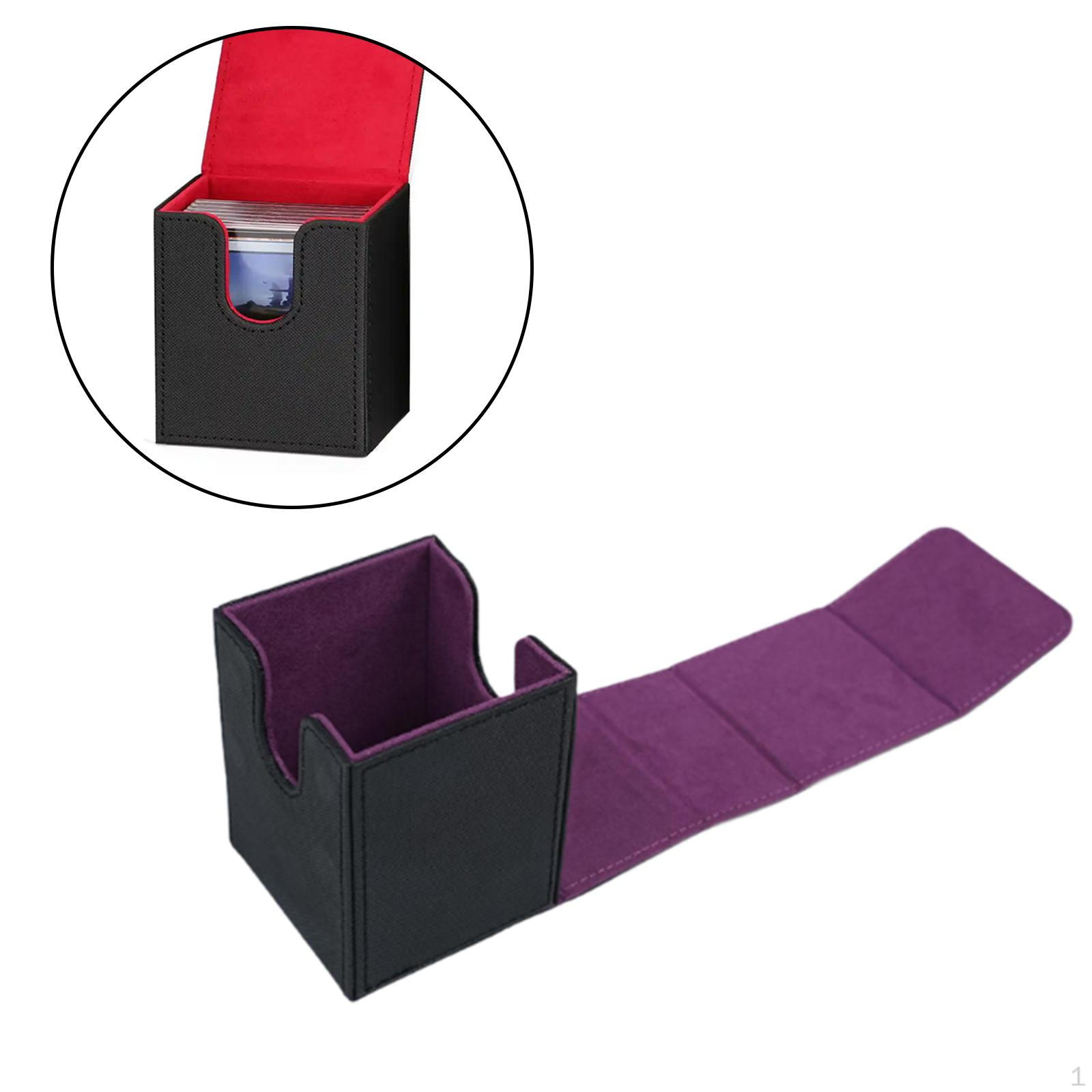 

Коробка для хранения карт, витрина, контейнер для сбора, многофункциональный органайзер, хранилище для Black Purple