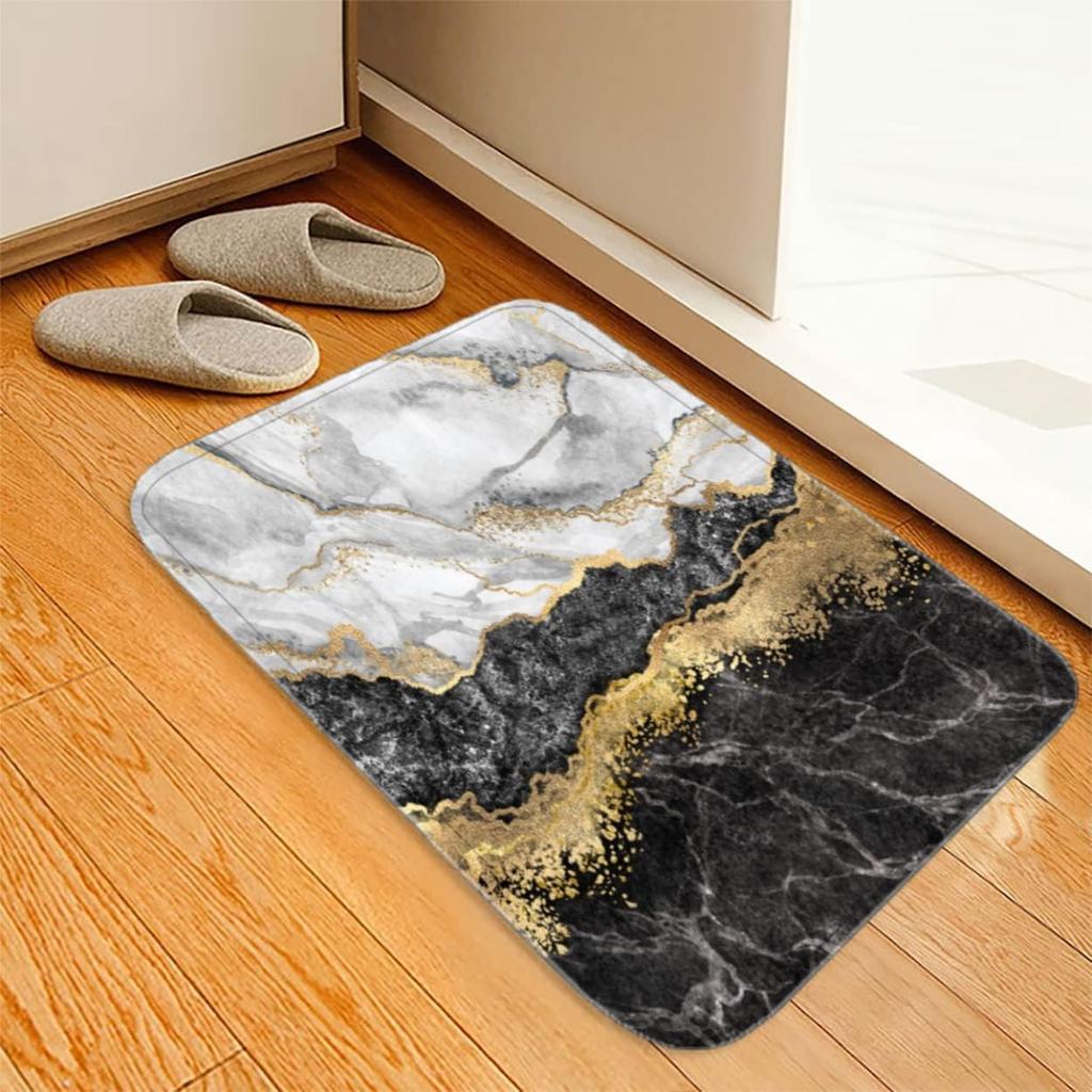 Patterned Door Mat Set With Artistic Landscape Minimalist Marble Designs Stylish Decor Mat For Entryway For Home Decor