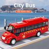 1/30 Scale Inertia Sliding Campus Bus Car Model Simulation Sound and Light Music Educational Toy Bus Car Toy Children's Birthday Gift