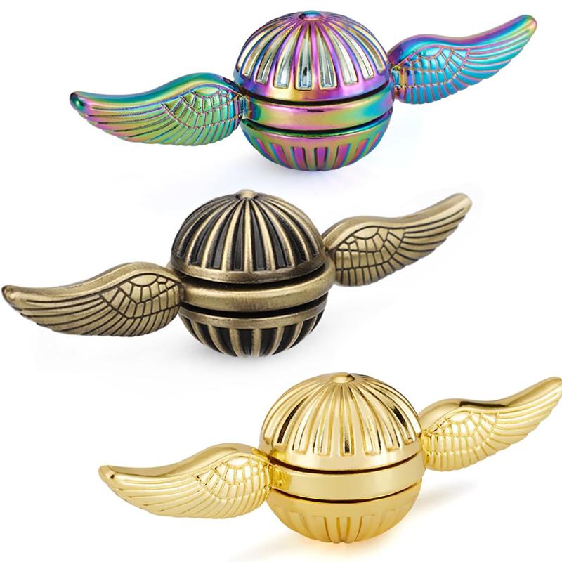 2Pcs Classical Fingertip Gyro Stress Relief Finger Toy Hand Fidget Spinner Cool Gadgets For Kids Anxiety Adhd Autism Gifts