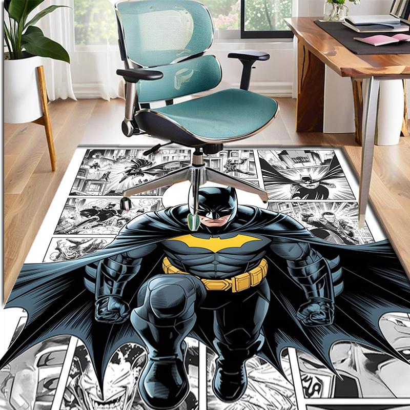 Batman Pattern Rug, Indoor/Outdoor Mat, for Picnic, Gameroom, Bedroom, Office, Living Room, Home Decor Carpet, Birthday Gift