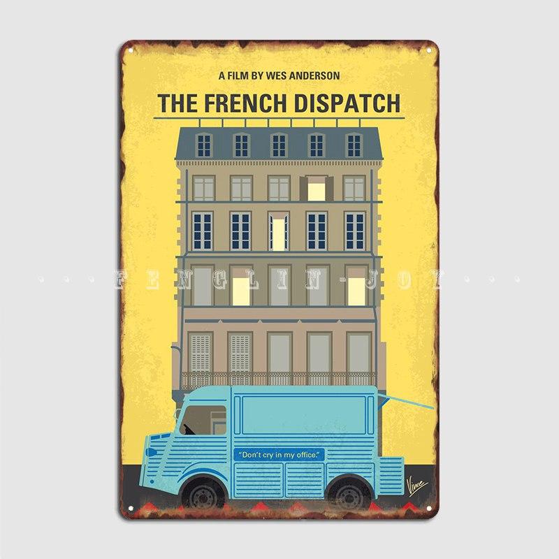 

Французская диспетчерская металлическая табличка из фильма, постер для кинотеатра, стены гаража, ретро таблички, жестяная вывеска, постер 20x30cm