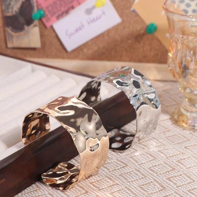 Metal Wide Open Bangle Europe American Style Exaggerated Bracelet Cute Cuff Bangles  Gift