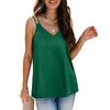 Women's New Summer Solid Color V-neck Camisole Loose T-shirt Top