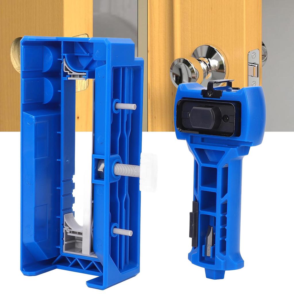 Door Hinge and Installation Kit, Plastic Mortiser Template with Settings for Hinge Length and Thickness, for 1 lsius8in or 1