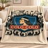 Colo-colo blanket Flannel Blanket Soft Cozy Plush Throw for Sofa Bed Lightweight Home Decoration Outdoor camping