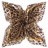 New 130cm Twill Silk Scarf Classic Leopard Chain Design Women Shawl Bandana Kerchief Female Large Head Square Scarves