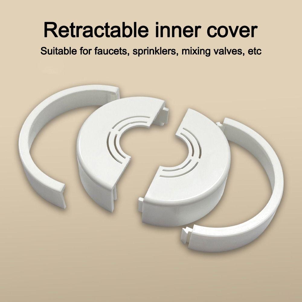 Adjustable Showerhead Faucet Decoration Cover Scalable Durable Shower Water Pipe Covers Useful Faucet Plumbing Pipe Cover