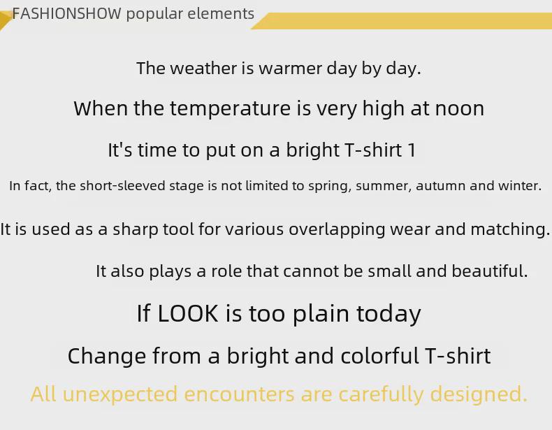 2023 Summer Korean Patchwork Pocket Letter Print Loose Short-Sleeve T-shirt for Women