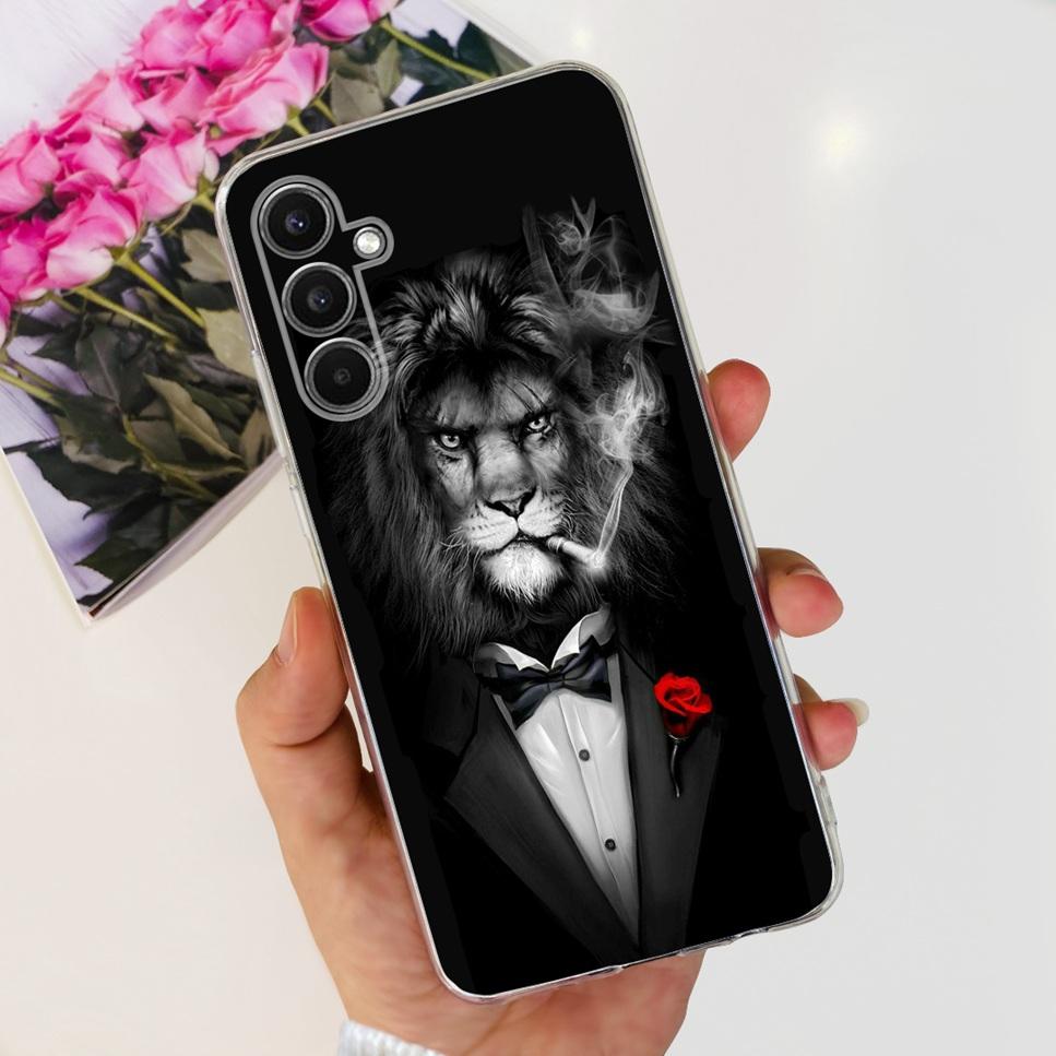 Case For Samsung Galaxy A34 5G 6.6"Cute Cat Astronaut Soft Silicone TPU Cover For Samsung A34 A34 5G Shockproof Phone Case Funda