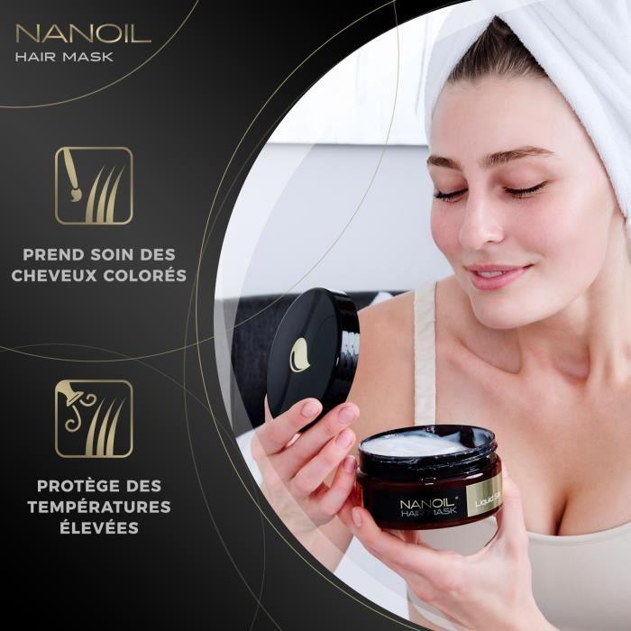 Masque capillaire - NANOIL - Liquid Silk - 300ml - Soin régénérant - Brillance et douceur