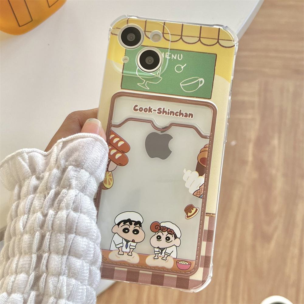 Transparente iPhone 12 Pro Hülle mit süßem Jungen-Design, passend für iPhone 11/13 XR/XS Max.