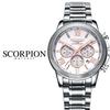 [SCORPION] SCORPION Heka Chronograph Metal Watch SP3342M-WH