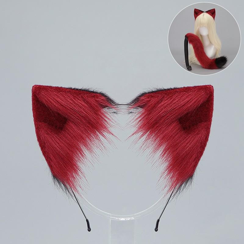 Set Banda de Păr cu Urechi de Pisică și Coadă Handmade Costum Cosplay Petrecere Halloween Convenție Anime