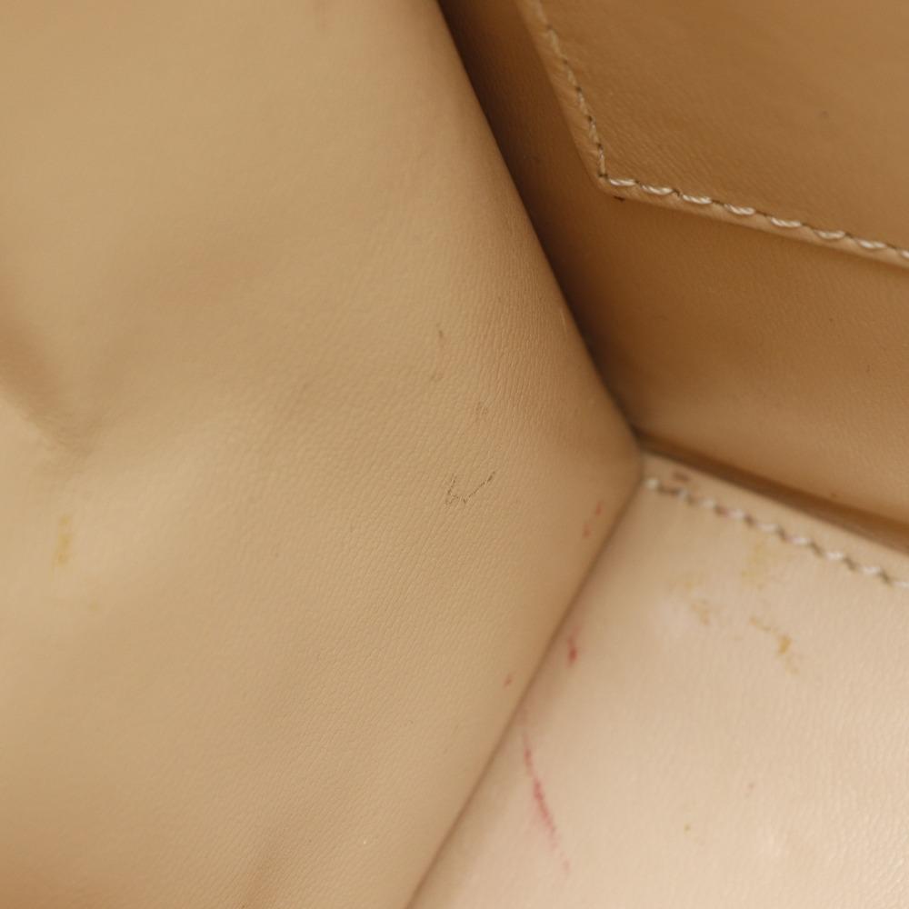 CELINE 2WAYShoulder Handbag vintage White Calfskin Women Used