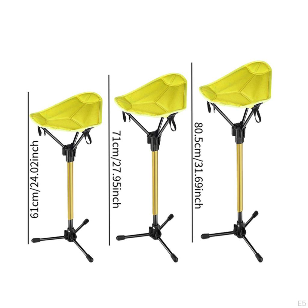 Campingpall Fällbar Stol Kraftig Bärbar Fotstöd för Trädgårdsarbete Sportevenemang