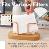 PLEAVIT Coffee Filter Holder Wooden Coffee Paper Disposable Filter Small Stand, Stand, Case,
