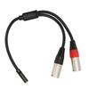 3.5mm 1 8 to XLR Microphone Cable Professional Balanced Dual XLR Male to 3.5mm Female Stereo Cable 1.0ft