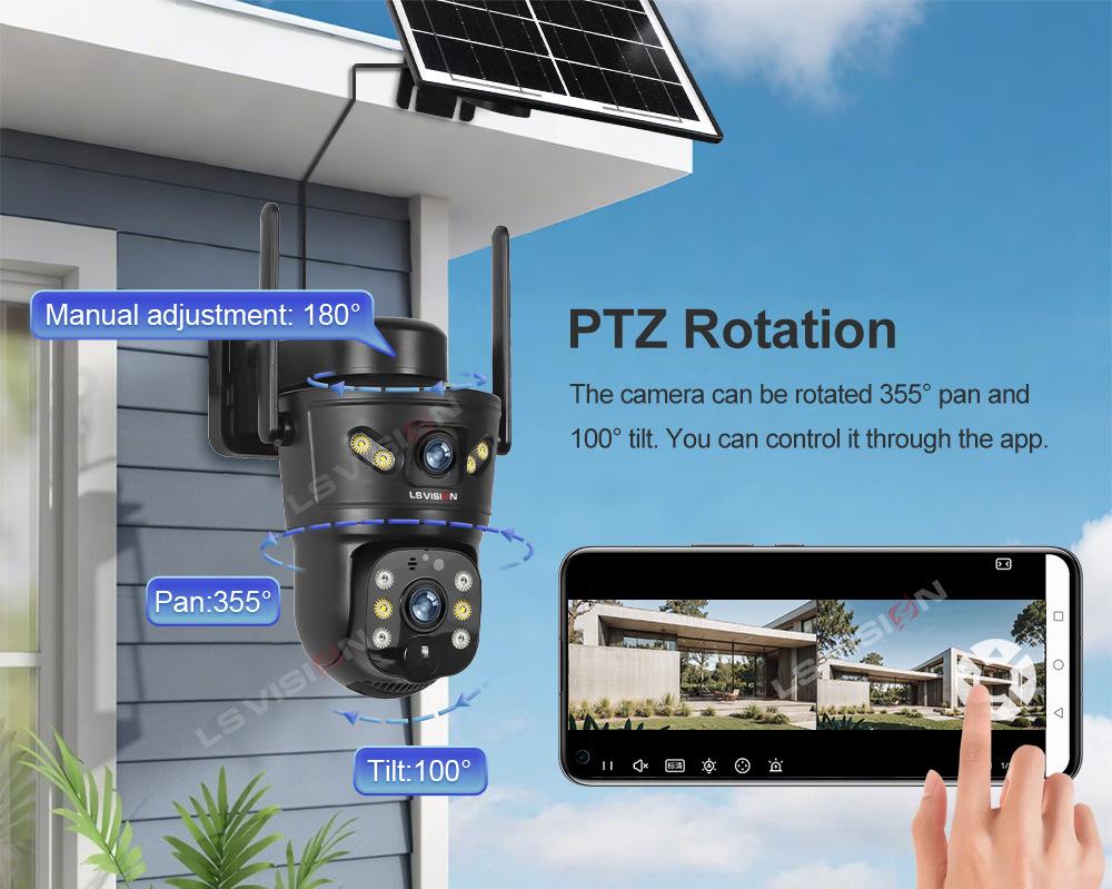 V380 4G Solar Wireless Monitoring Camera 2025 Model