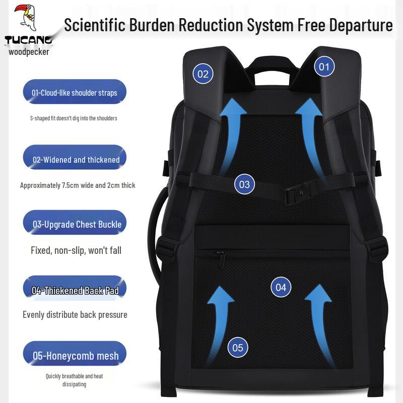 Tucano Men's 16-inch Laptop Business & Travel Backpack