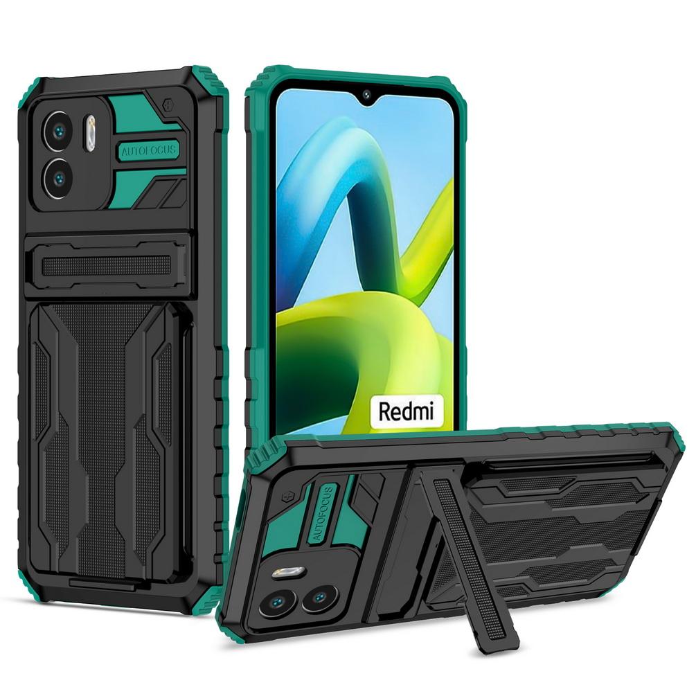Credit Card slot Bracket case for Xiaomi Remi A1 10C 10A 10 9A 9 9T Note 11 Pro + 11S 10S 9S 9 Pro 8 Armor Holder Ring Cover