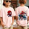 2026 Summer Spider Children's T Shirt Breathable Fabric Classic Character Patterns in A Cute Style Suitable Daily Playwear