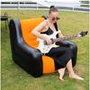 Deluxe Inflatable Backrest Sofa: Portable Double Flocked Recliner for Outdoor Camping