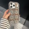 Ретро шерстяной фланелевый чехол для мобильного телефона iPhone17Promax iPhone16 короткая веревка 15 ячеек 14/13