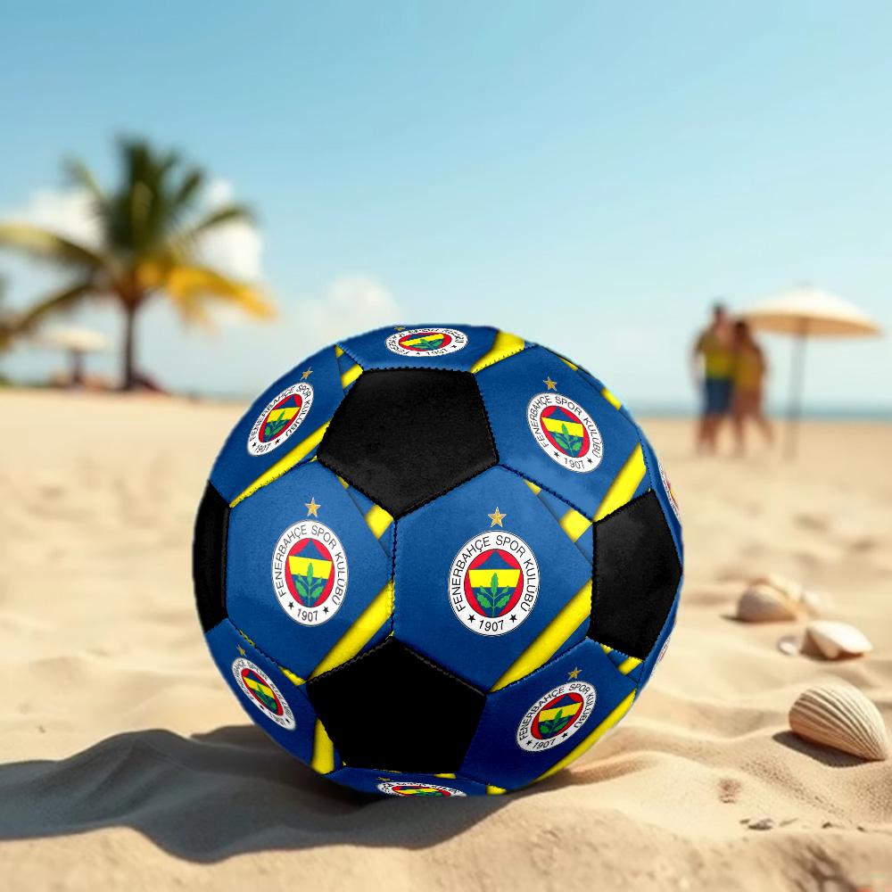Fenerbahçe S.K Pallone da Calcio Colorato Per Tutte le Età Cucito a Macchina PVC Pronto per la Competizione Resistente Alto Rimbalzo.TAGLIA5