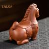 Horse Tea Pet Purple Clay Chinese Style Ornaments Vivid Image Pony Zen Decoration Desktop Tea Gadget