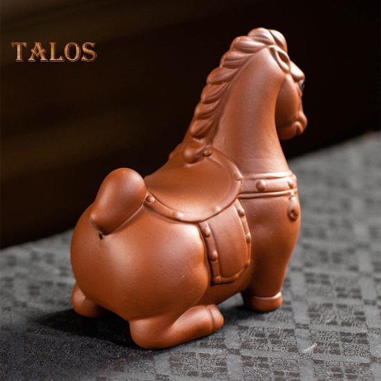 Horse Tea Pet Purple Clay Chinese Style Ornaments Vivid Image Pony Zen Decoration Desktop Tea Gadget