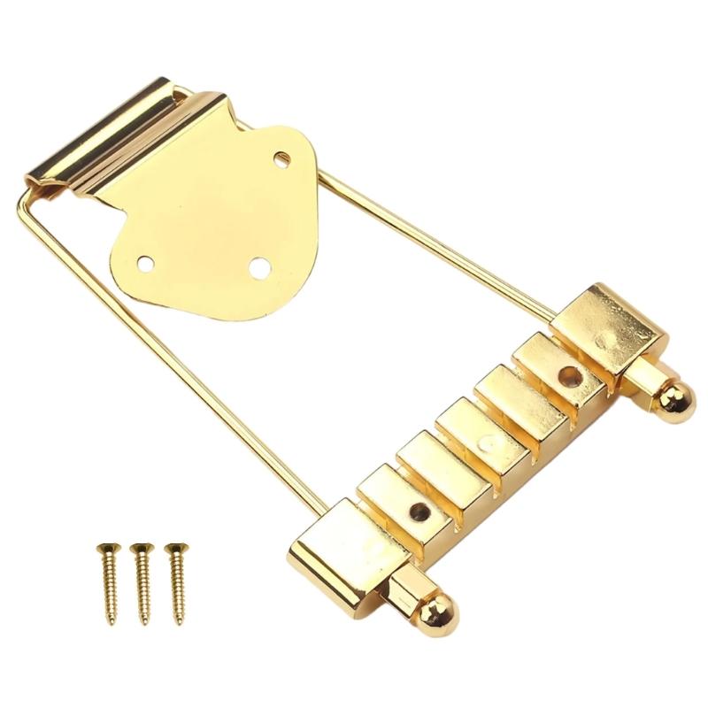 Stop Tailpiece Elettrico Pesante Con Spaziatura Corde da 10 mm Costruito in Leghe di Zinco Per una Migliore Ritenzione dell'accordatura