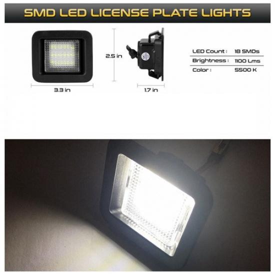 LED 2Pcs License Plate Light Lamp For 2015- Ford F-150