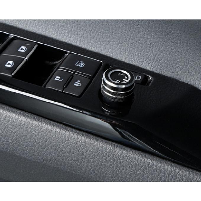 Black Aluminum Rearview Mirror Adjust Knob Cover For Toyota Corolla -