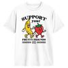 Support Your Fruity Friends Lgbtq Tolerance Rainbow Flag T Shirt Unisexs Classic Tshirts Summer Crew Neck Harajuku Tee Shirt