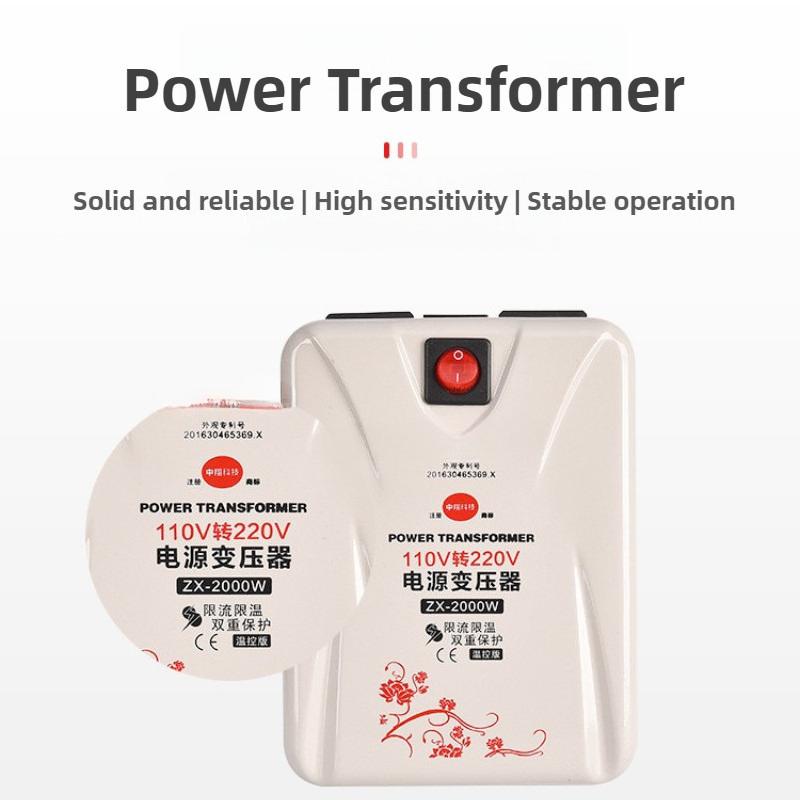 220V To 110V Household Wall Mounted Voltage Converter Small Portable High Precision Power Transformer