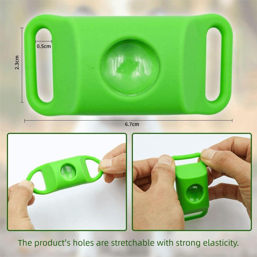 Silikon Haustier Insektenschutz Schnalle Wasserdicht Geruchlos Flohhalsband für Hunde mit Nachfüllpack Haustierbedarf