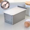 Asai Shoten Altite Bread Pan, 1 Loaf, with Lid, Gray