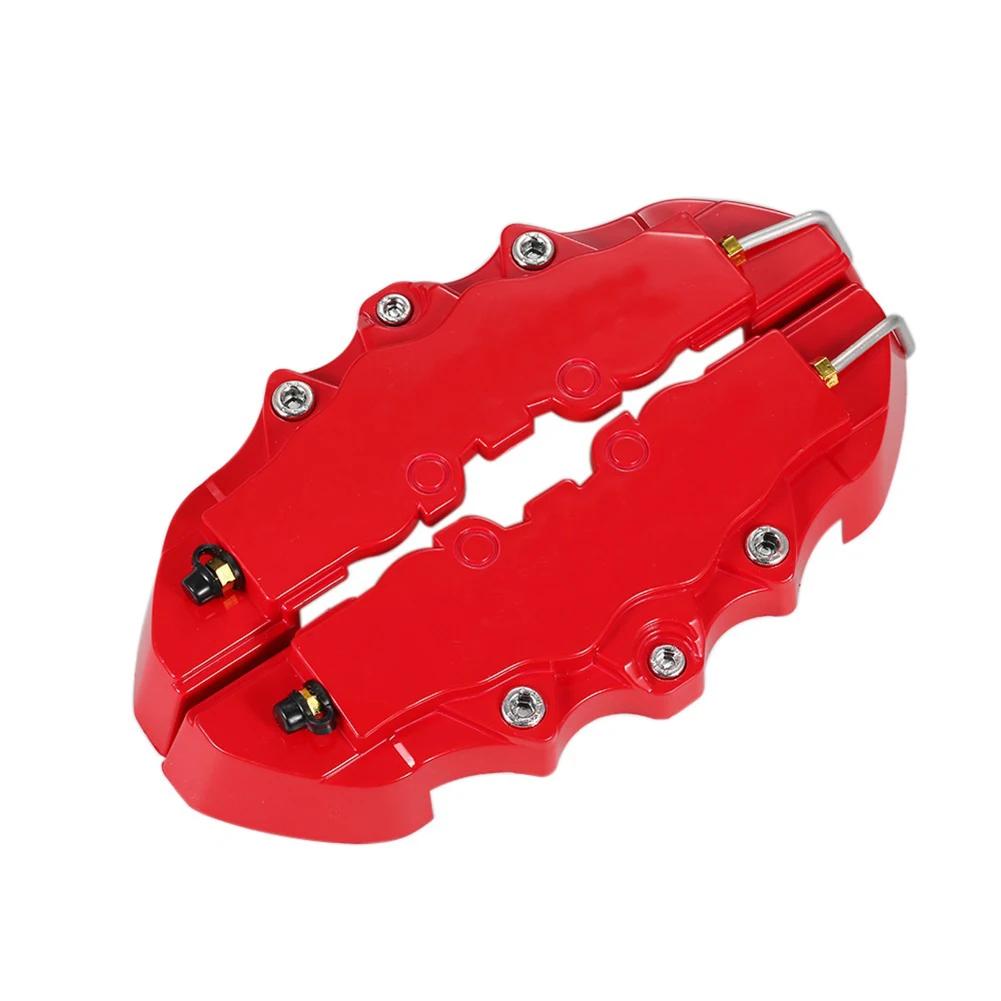 

2 шт. Защитная крышка тормозного суппорта, универсальная декоративная крышка тормозного суппорта для ступицы переднего и заднего колеса 14-18 дюймов 5.5x20cm красный