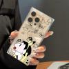 Clear Square Back Tube Case Protection For iPhone 14 Pro Max 12 15 Plus 11 16 ProMax 13 Anti-Oxygen,Pikachu Boy Pattern Casing