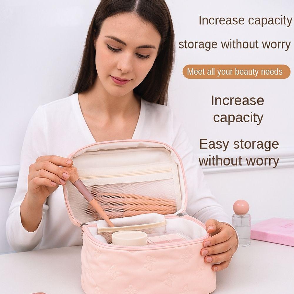 Square Women  Makeup Bag Waterproof Cosmetics  Storage Bag Portable Travel Washroom Bag  Bathroom