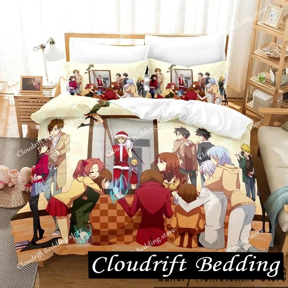 Misaka Mikoto A Certain Magical Index Railgun Bedding Set Boys Girls Twin Queen King Size Duvet Cover Pillowcase Bed boys Adult