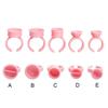 100Pcs Disposable Eyelash Extension Glue Rings,Eyelash Extension Glue Holder
