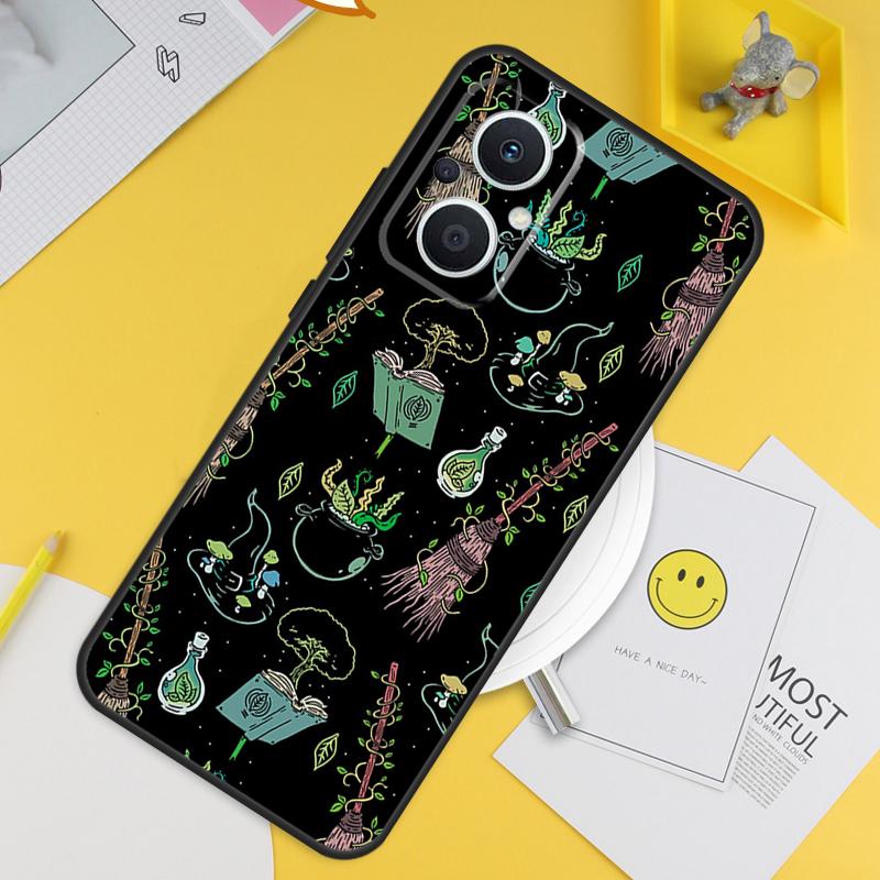 Occult Witchcraft Moon Gothic Witch For OPPO Reno 8T 7 8 Lite 10 11 12 13 14 Pro 11F 12F 13F 14F OPPO Find X8 X5 X6 Pro Case