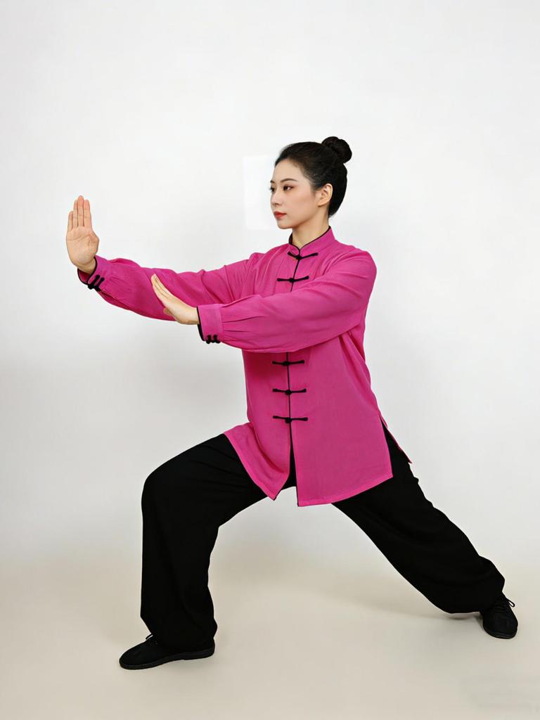 Royal Cheng Baumwolle Leinen Tai Chi und Wushu Aufführungsuniform für Damen und Herren - Frühling/Sommer Stil