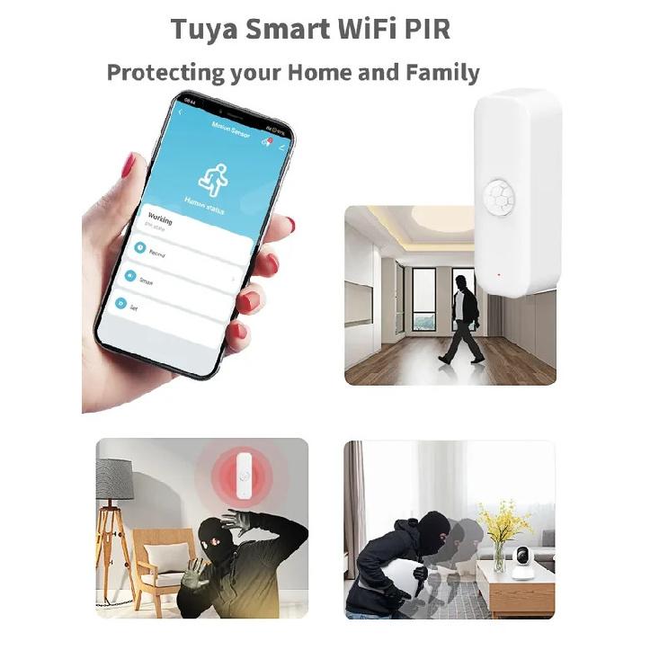 PIR Tuya Zigbee Wifi Motion Sensor Infrared Detector Alarm Sensor Works With Smart Life Tuya Home Assistant Body Sensor
