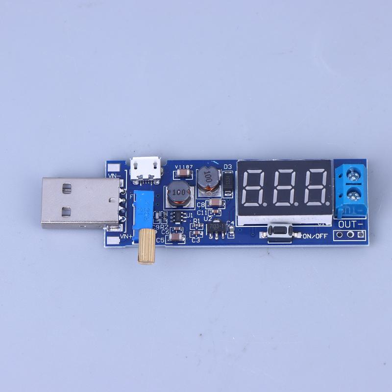 USB Step-Up / Step-Down Netzteilmodul Boost-Wandler DC-DC 5V auf DC 1,2V-24V Einstellbarer Ausgang