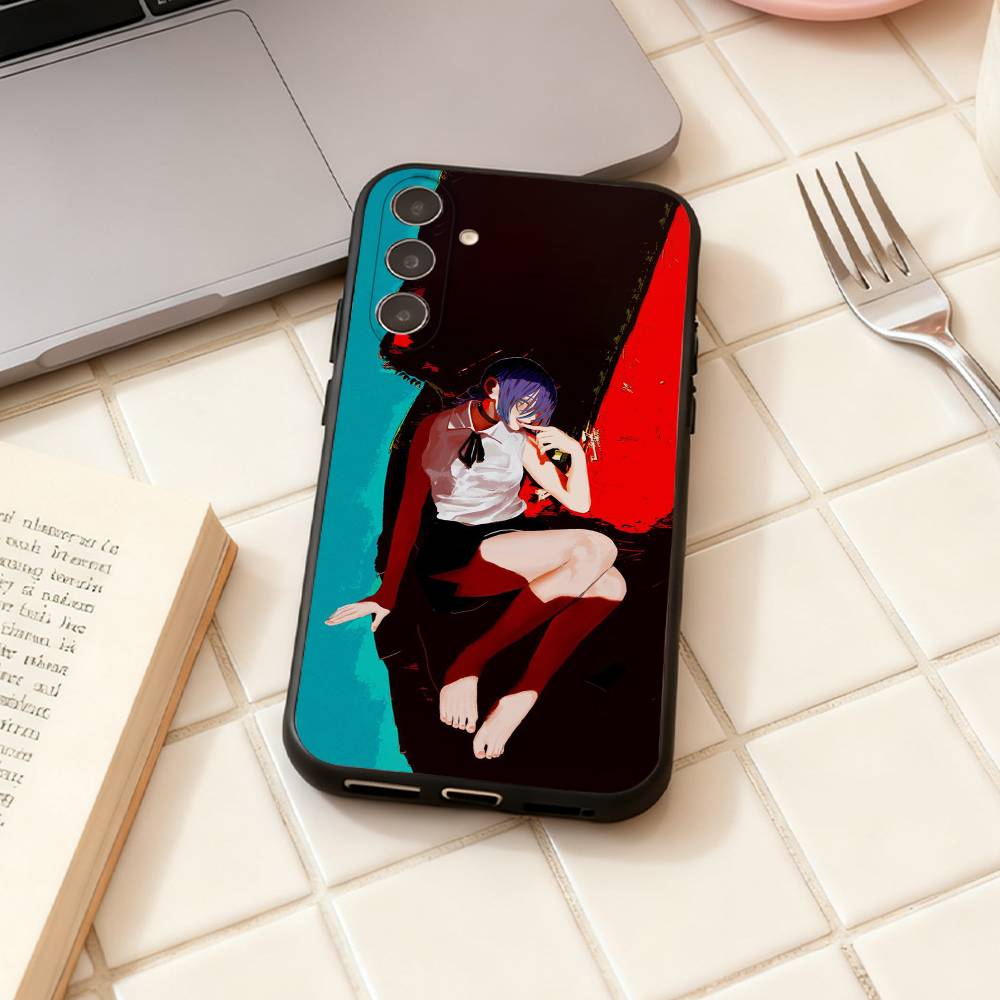 Anime C-Chainsaw Man R-Reze Arc  phone Case For Samsung Galaxy A73,A72,A71,A70,A53,A52,A51,Others Soft Black Shell