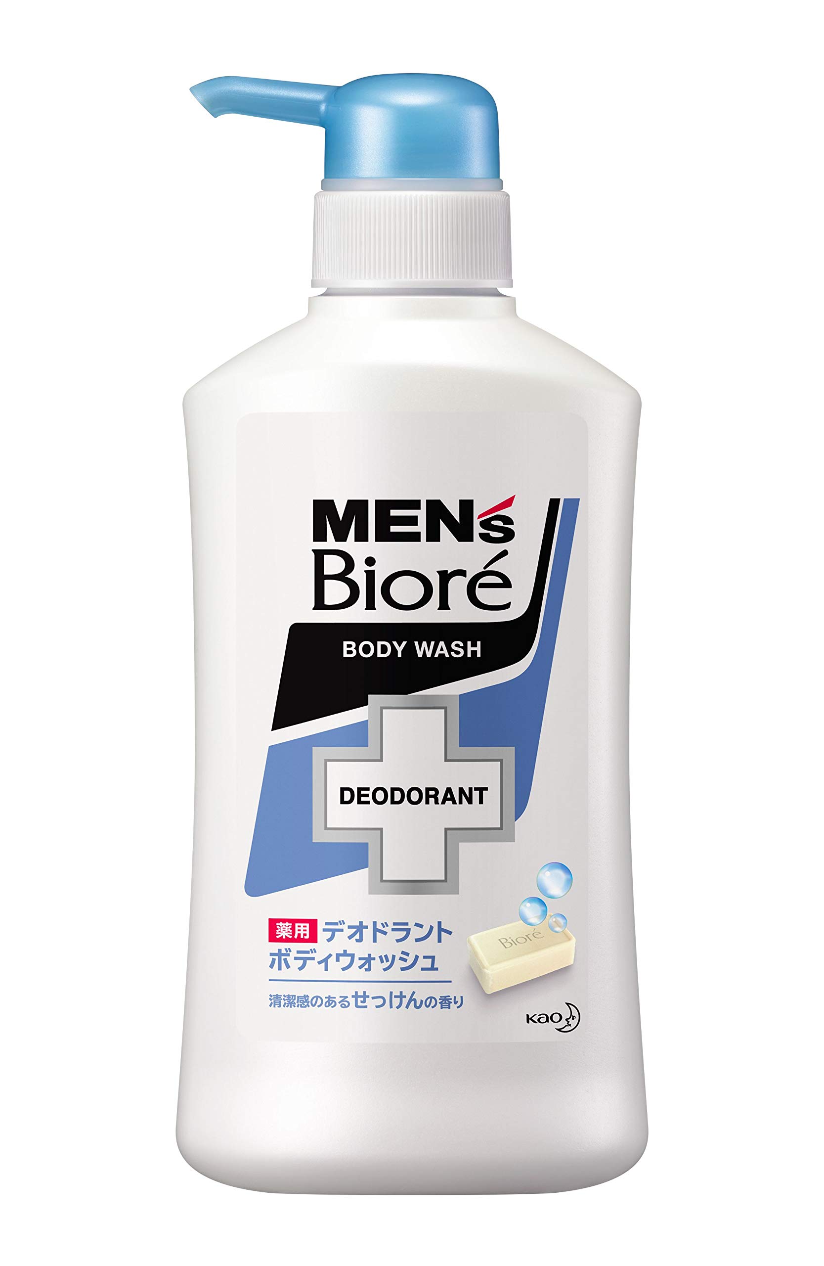 Men s Biore Deodorant Body Wash, Soap Scent, 440ml [Quasi-drug]