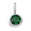 CARLIDANA Waterproof 12 Month Crystal Birthstone 14K Gold Plated Stainless Steel 8MM Birthstone Bezel Pendant DIY Charm